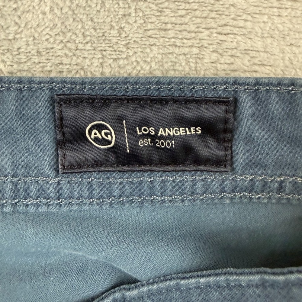 AG Adriano Goldschmied Pants Mens 34x32 Blue Everett Slim Straight Twill - Picture 7 of 14